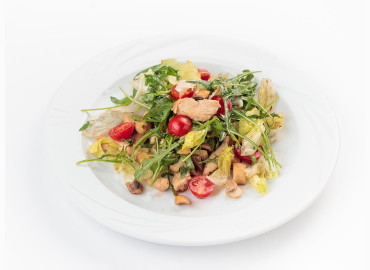 Теплый салат из кур. рукк.